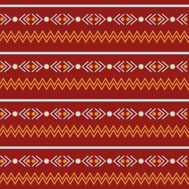Amerikan yerlisi tarzında çok renkli desenler. Geometrik desen.