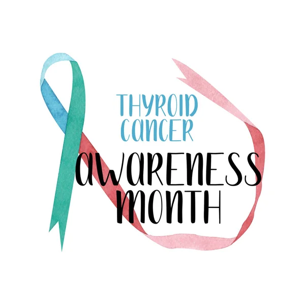 Cancer Awareness Ribbon White Background — Stock Photo, Image