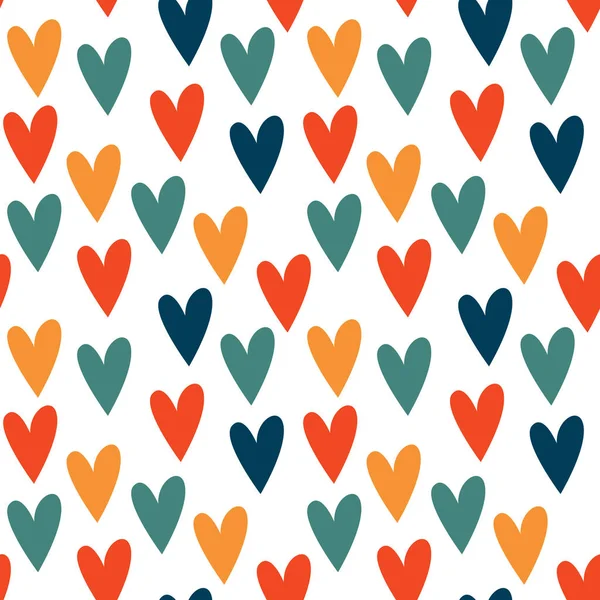 Ніжний Векторний Безшовний Візерунок Сердечками Ідеально Підходить День Святого Валентина — стоковий вектор