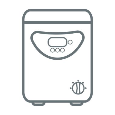 Yavaş pişiren beyaz arkaplanda izole edildi