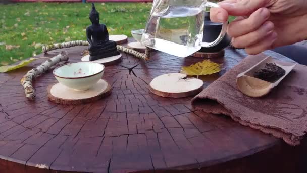 Fragments Tea Ceremony Slowmotion Video — 비디오