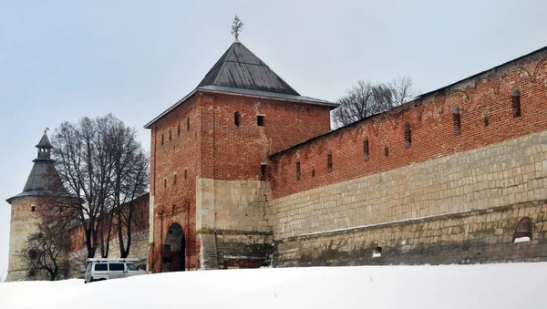 Kreml jest w mieście Zaraysk Moscow region — Zdjęcie stockowe