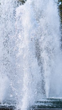 fountain - water jets rise to the top