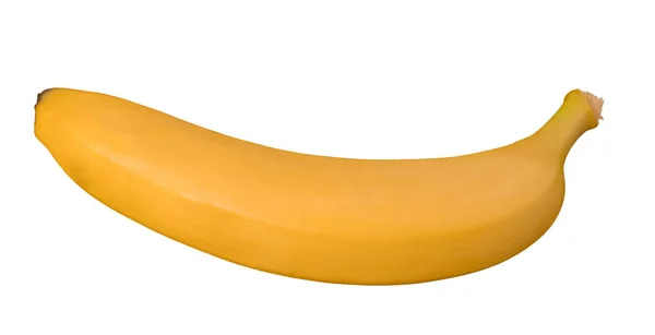 Fruta Plátano Madura Sobre Fondo Blanco — Foto de Stock