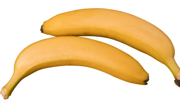 Banane Mûre Sur Fond Blanc — Photo