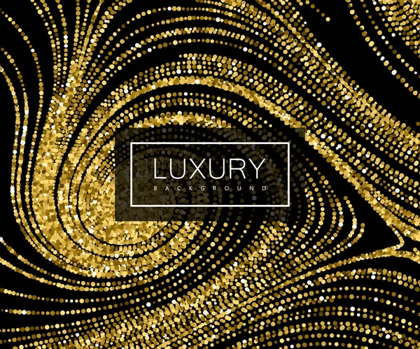 Luxury background with shiny golden glitters — Stock Vector