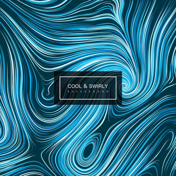 Abstrakt konstnärlig curl bakgrund med virvlade ränder. — Stock vektor