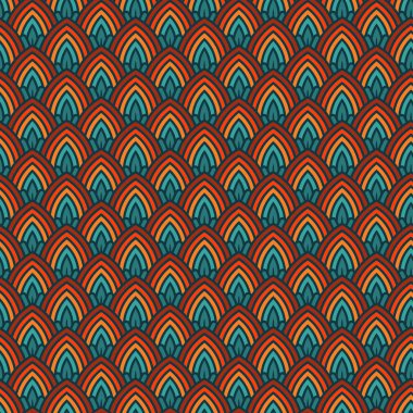 Sorunsuz çiçek etnik desenli