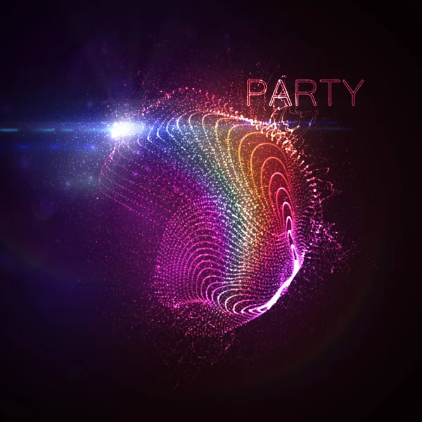 Party neonskylt. — Stock vektor