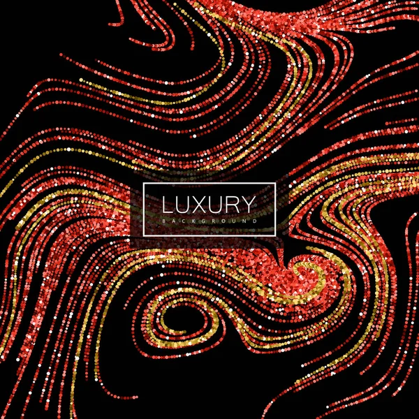 Luxus-Hintergrund mit glänzenden Rubinglitzern — Stockvektor