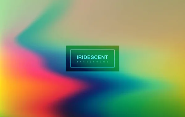 Fondo fluido iridiscente multicolor . — Vector de stock