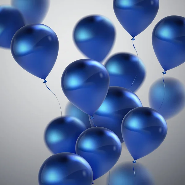 Realistiska blanka ballonger — Stock vektor