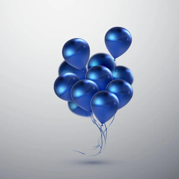 Realistische glanzende ballonnen — Stockvector