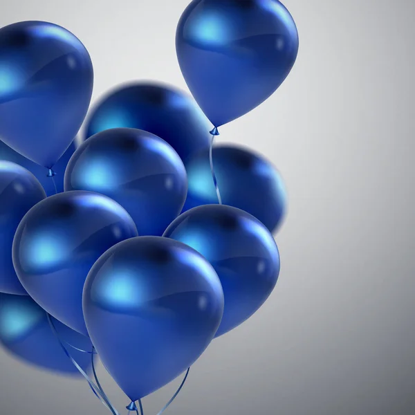Realistic glossy balloons — Stock Vector
