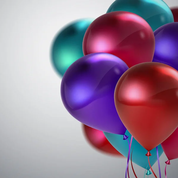 Colorful Balloon Bunch. — 스톡 벡터