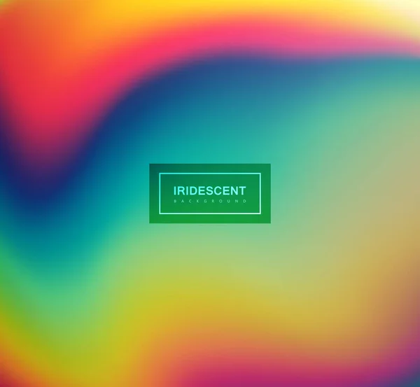 Fondo fluido iridiscente multicolor . — Vector de stock