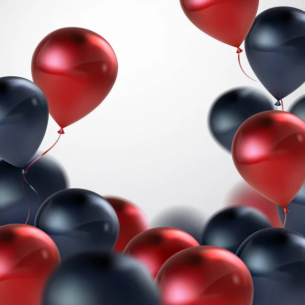 Realistické lesklé balónky — Stockový vektor