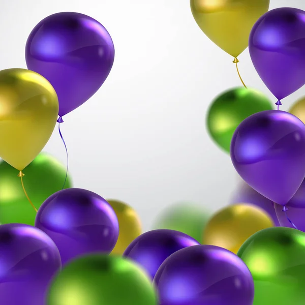 Vector realistic glossy balloons — Stock Vector