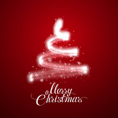 Parlayan Noel ağacı.