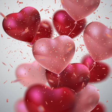 Balon Kalpler. Vektör tatil illüstrasyonu