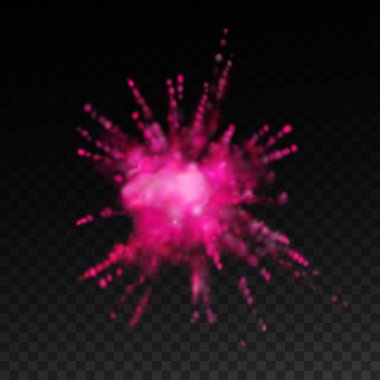 Boya tozu dumanı patlaması.