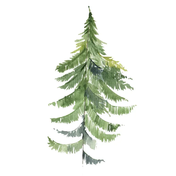 Винтажная рождественская открытка с елкой. Рождественская открытка белая, зима, год — стоковое фото