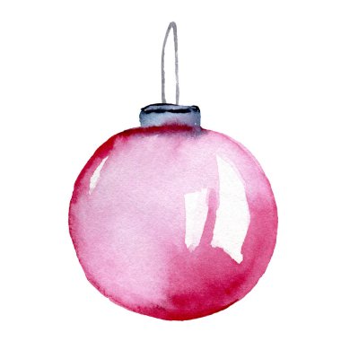 Küme üzerinde beyaz izole foto-gerçekçi parlak renkli Noel topları