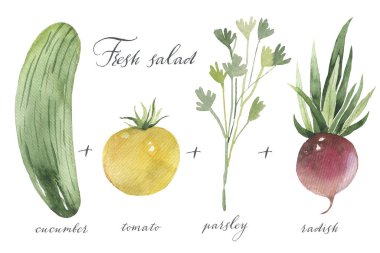 Çizgi film içecekleri. Portakal, çilek, muz ve yeşil smoothie..