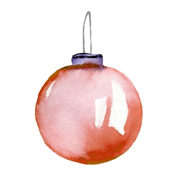 Realistische transparente silberne Weihnachtskugel auf hellem abstrakten Hintergrund — Stockfoto