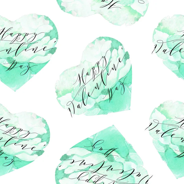 Seamless pattern with hand drawn hearts. Creative abstract texture for wrapping, textile, wallpaper. — Stock Photo, Image