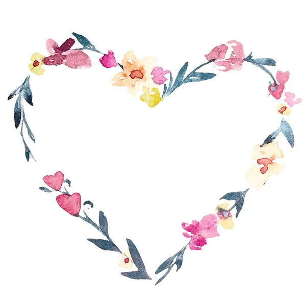 Watercolor hearts seamless pattern. watercolor illustration illustration — 图库照片