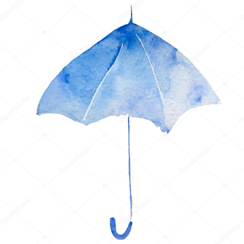 Retro umbrella. illustration ayout, style, template, glowing