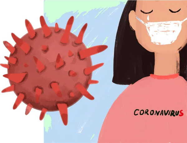 Katzen-Coronavirus. Ausbruch des tierischen Coronavirus und Coronaviren Grippe medizinische Krise — Stockvektor