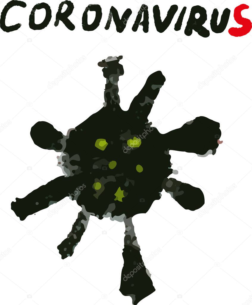 Coronavirus from Wuhan. Ontagious athogen respiratorycoronavirus outbreak.