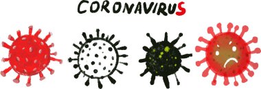 Coronavirus 2019 ncov hücreleri. Çin 'in yeni virüs salgını Wuhan Çin' de bulundu..