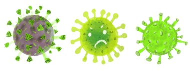 Coronavirus 2019 ncov hücreleri. Çin 'in yeni virüs salgını Wuhan Çin' de bulundu..