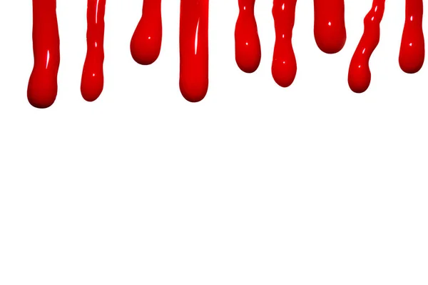 Red streaks of blood on a white background — ストック写真