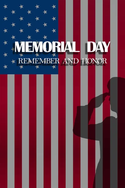 Memorial Day Achtergrond Van Amerikaanse Vlag — Stockfoto