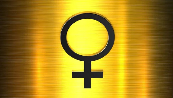 Ilustracja Symbolu Płci Oznaczającego Żeńskie Ciało — Zdjęcie stockowe