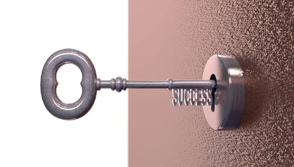 Illustration Key Inscription Success — Stock Photo, Image