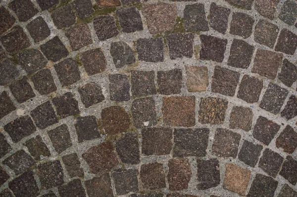 Road Old Paving Stones Close — Stock Photo, Image