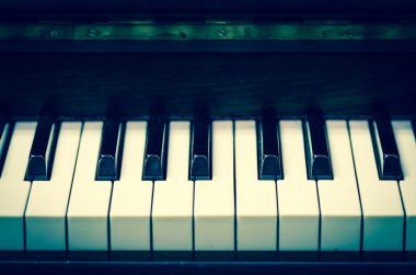 Piyano closeup klavye