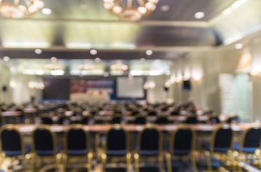 Soyut bulanık konferans salonu 