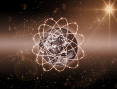 Dünya gezegen ağ hatları ile