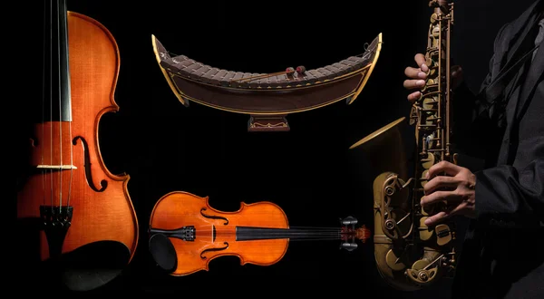 Instrumentos musicais de orquestra — Fotografia de Stock