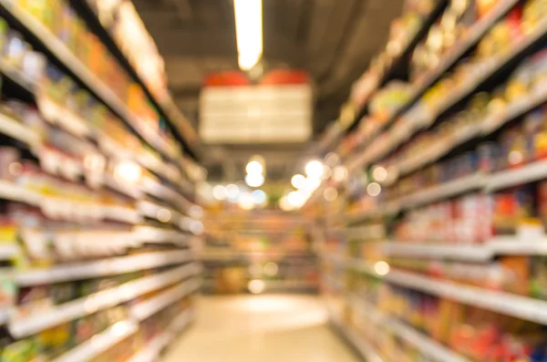 Fundo de borrão de supermercado — Fotografia de Stock