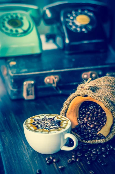 Art coffee cup — Stock Photo, Image