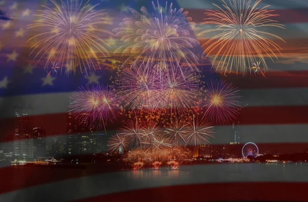 Beautiful Multicolor Fireworks — Stock fotografie
