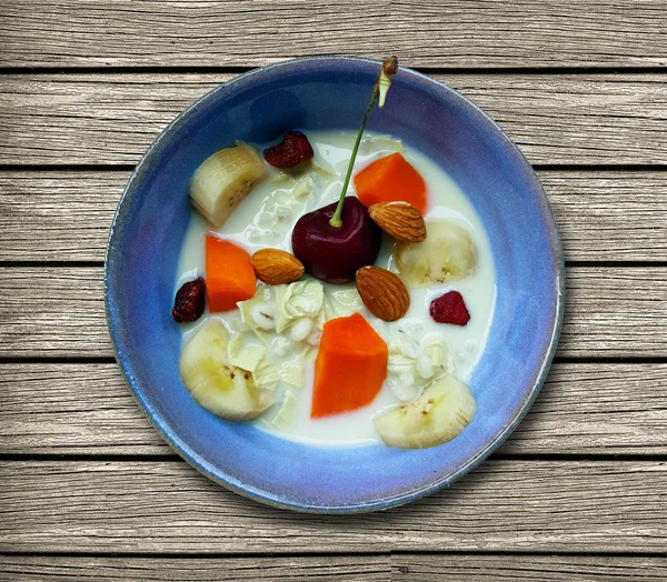 Comida de pequeno-almoço de leite de soja — Fotografia de Stock