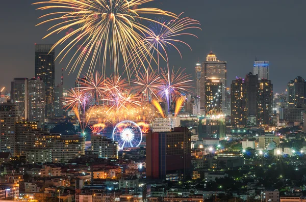 Beautiful Fireworks for celebration — Stockfoto